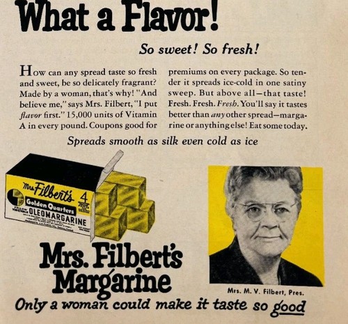1954 mrs filberts margarina - mrs,